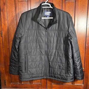 Lands' End Men's Black Polyester Fill Puffer Jacket Sz. XL